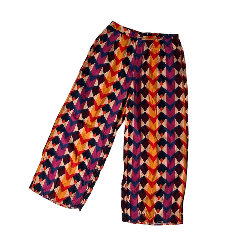 FARM Rio Multicolor Chevron Wide Leg Pants